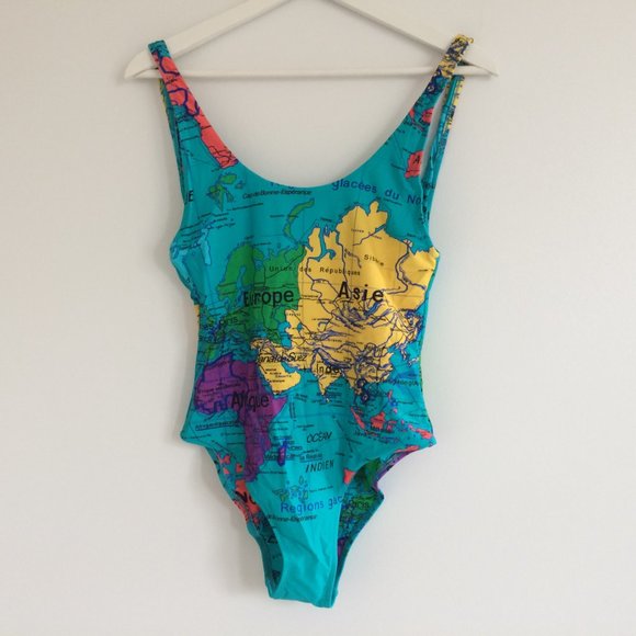 Show Me Your MuMu Whole Mu World Map Swimsuit - Picture 2 of 5